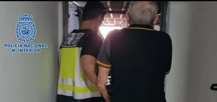 Detenido en la operación antidroga de la Policía Nacional.