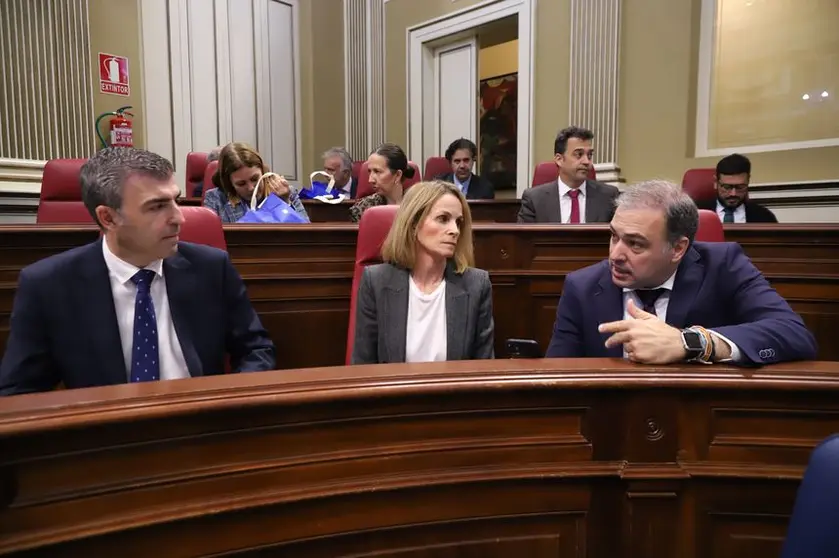 Diputados populares en el Parlamento de Canarias.