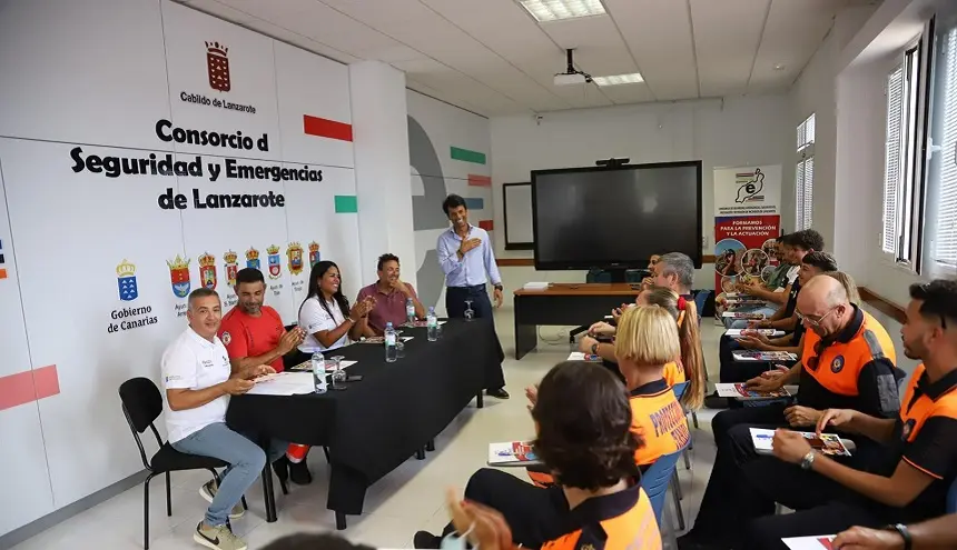 Imagen de Marcos Bergaz en el Consorcio de Seguridad y Emergencias de Lanzarote.