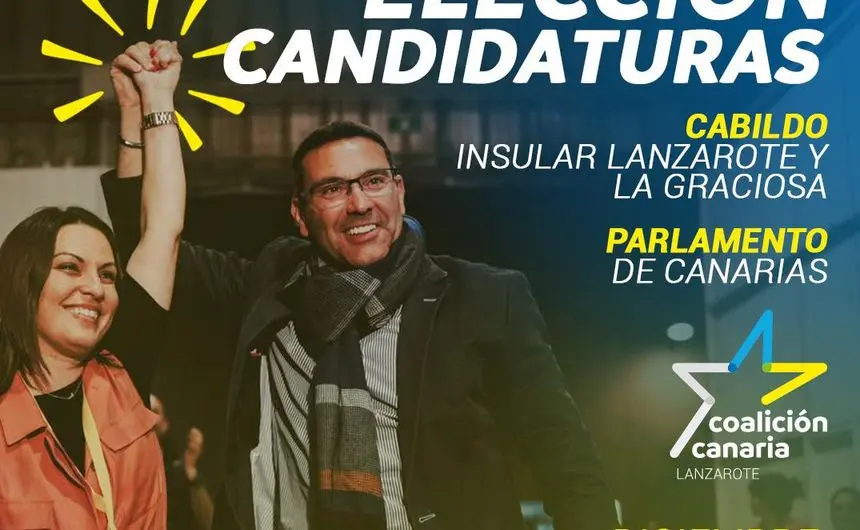Imagen del cartel de presentación de candidaturas de este jueves.