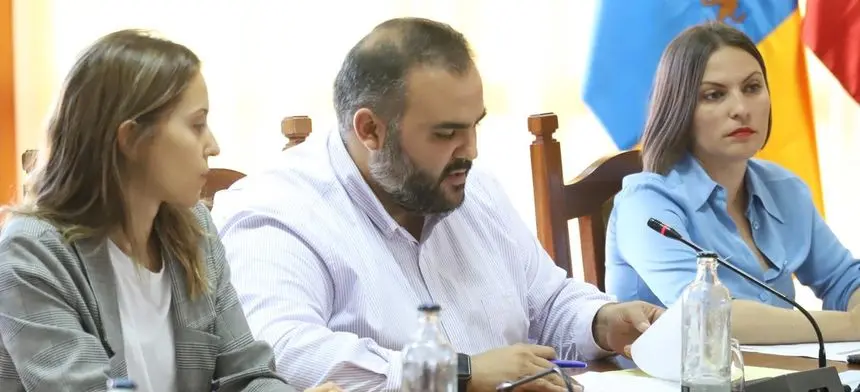 Samuel Martín en una intervención de otro pleno.