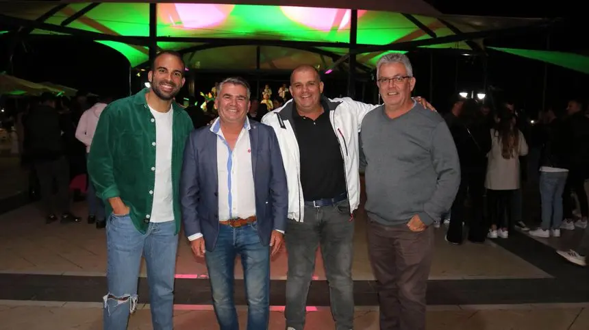 Los ediles de Festejos, Cultura y Turismo durante el concierto