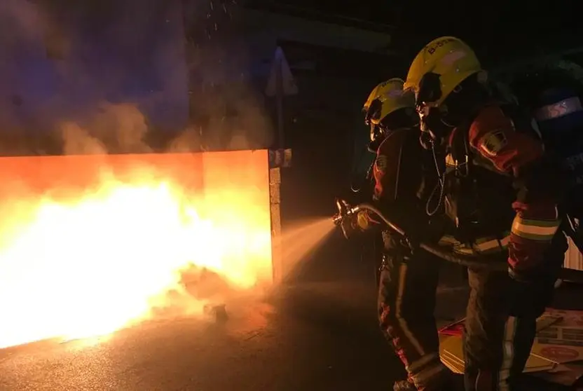 Imagen de una de las actuaciones de los bomberos.