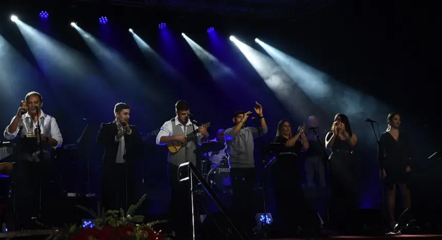Imagen del concierto de año nuevo del grupo Bohemia en Teguise.