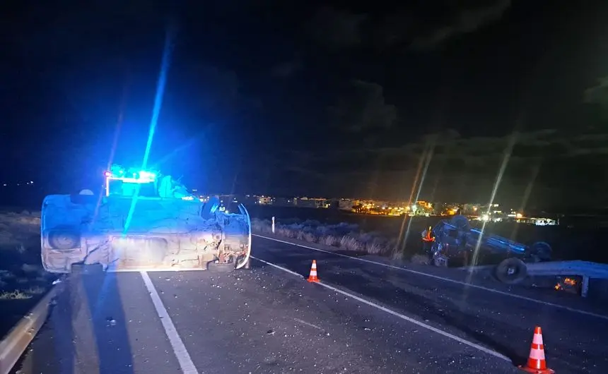 Choque de dos vehículos en la zona de La Garita de Arrieta.