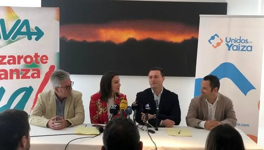 Imagen del día que presentaron el pacto en el sur de Lanzarote