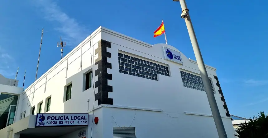 Imagen de la sede de la Policía Local de Tías.