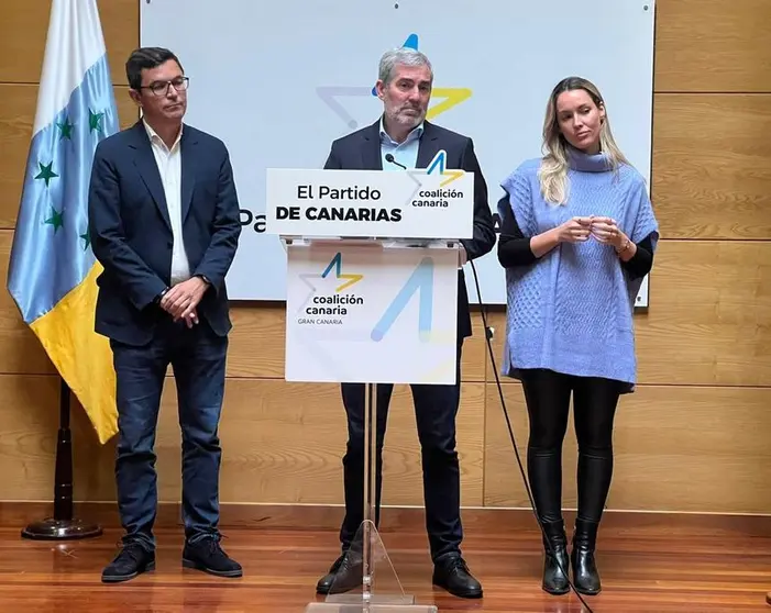 Rueda de prensa de Coalición Canaria.
