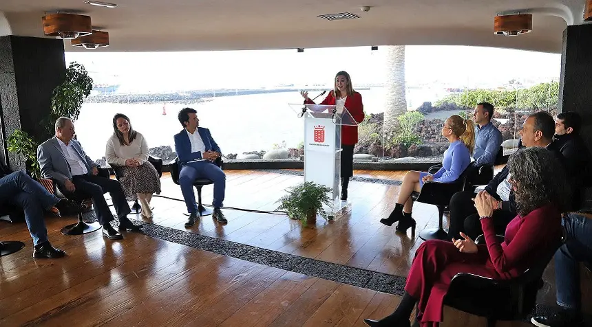 María Dolores Corujo durante la presentación de los presupuestos de 2023.