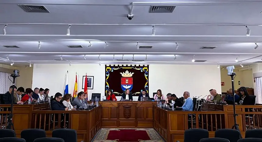 Imagen del pleno celebrado este viernes en Arrecife
