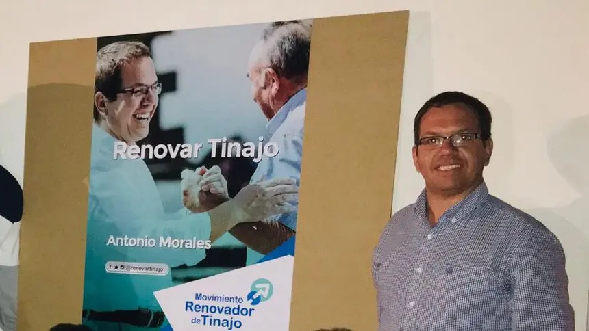 Antonio Morales, portavoz del Movimiento Renovador de Tinajo .