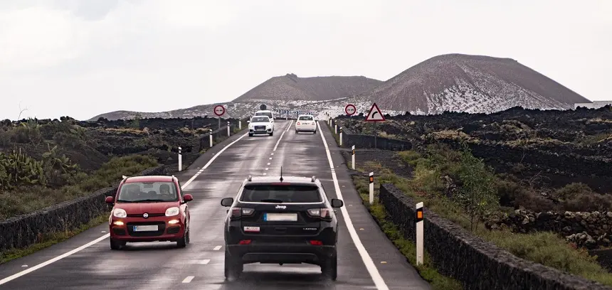 Imagen del estado de Lanzarote tras la tormenta sufrida el pasado fin de semana.