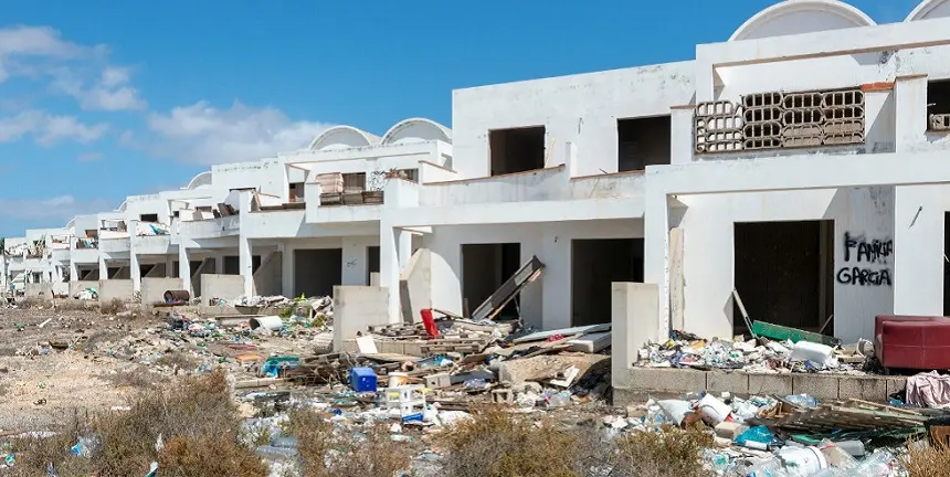 Imagen del esqueleto situado en Costa Teguise.