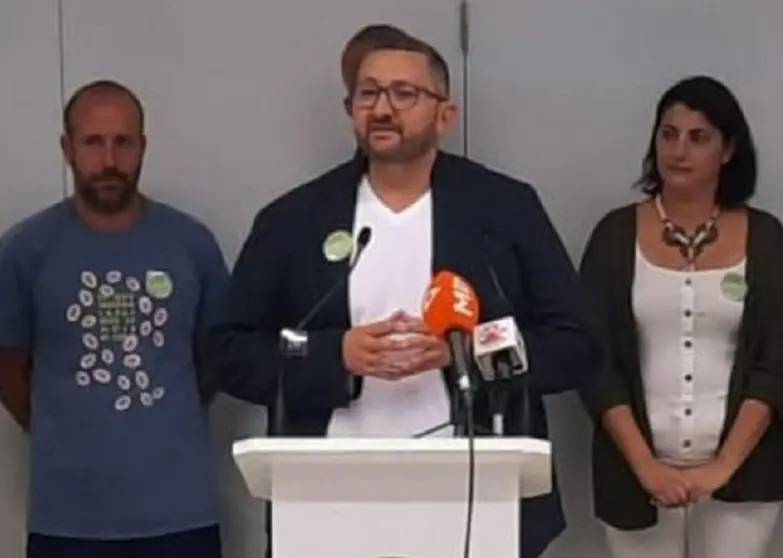 Marcos Lemes durante una comparecencia ante los medios.