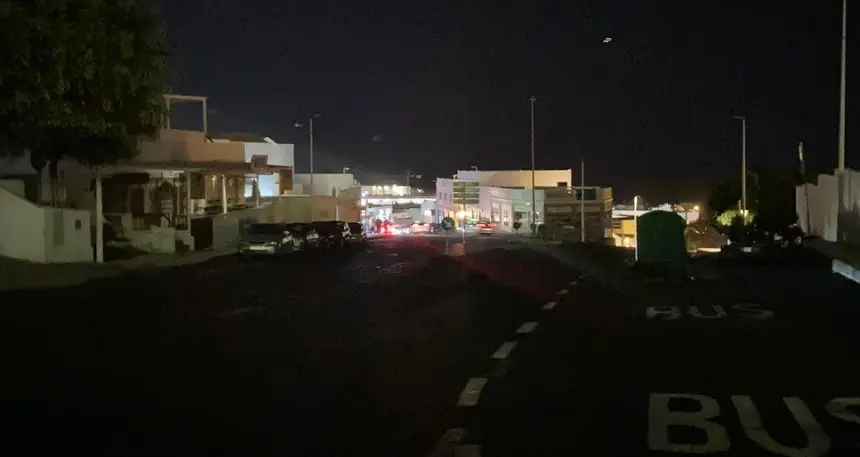 Imagen de una zona donde falta iluminación.