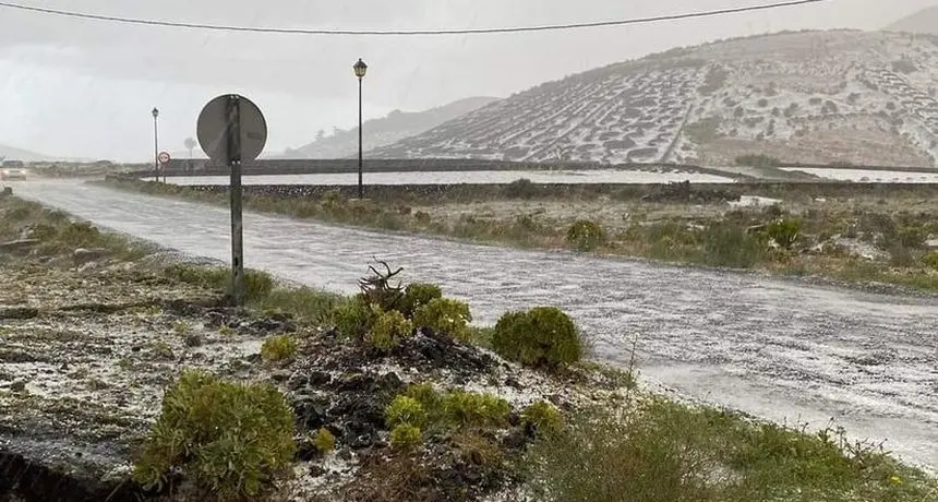 Imagen de una de las zonas afectadas por el granizo recientemente.
