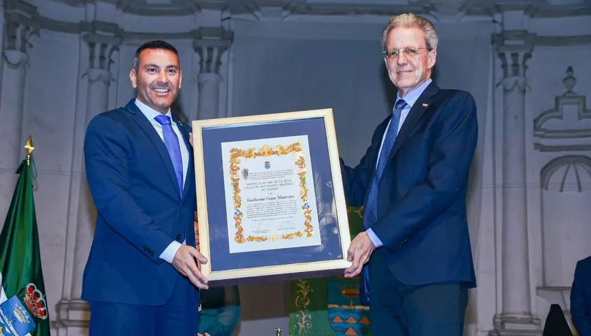 El alcalde de Teguise y el presidente de la Fundación este jueves por la noche