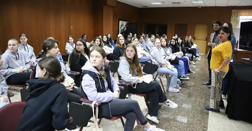 Imagen de los jovenes del Städtische Real Schule Roseheim de Baviera.