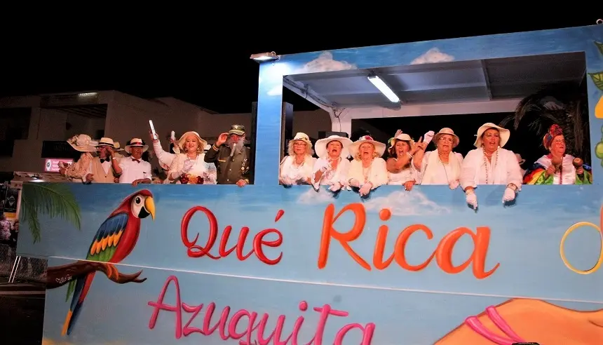 Imagen de archivo de una carroza en el carnaval de Yaiza.