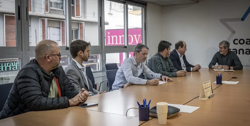Reunión controladores aéreos con Fernando Clavijo.