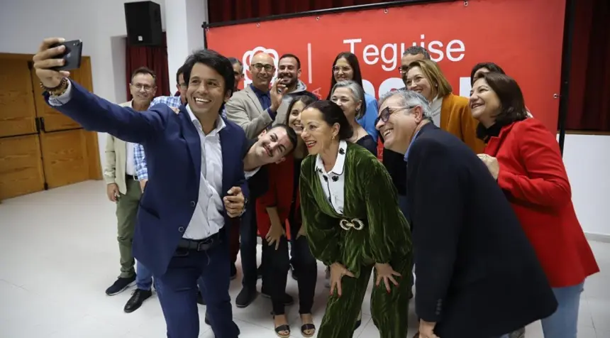 Componentes del comité local del PSOE en Teguise.