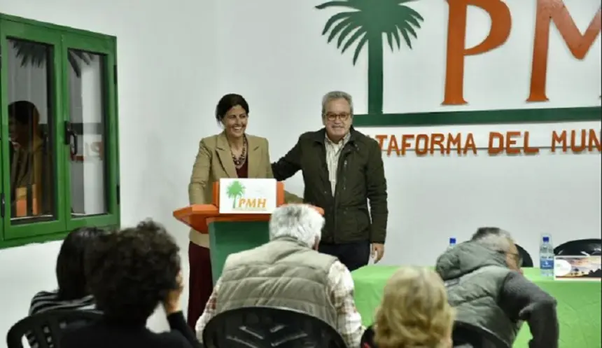 Evelia García y Pepe Torres durante la presentación de la candidatura.