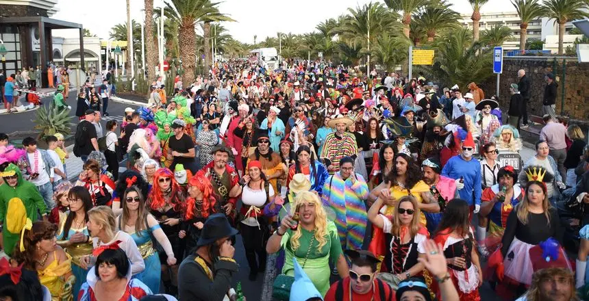 Imagen del impresionante aspecto que presentó el carnaval