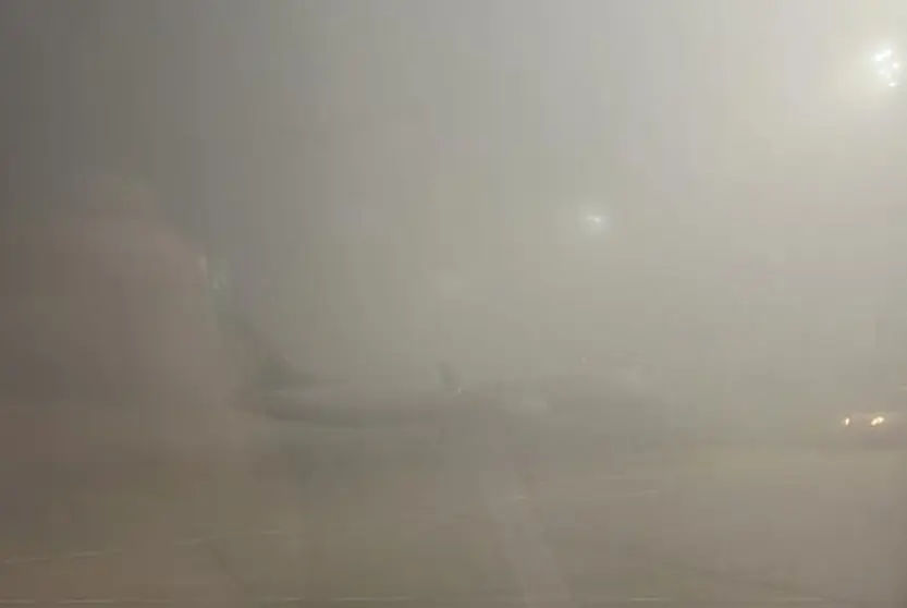Imagen de este domingo de los controladores aéreos.