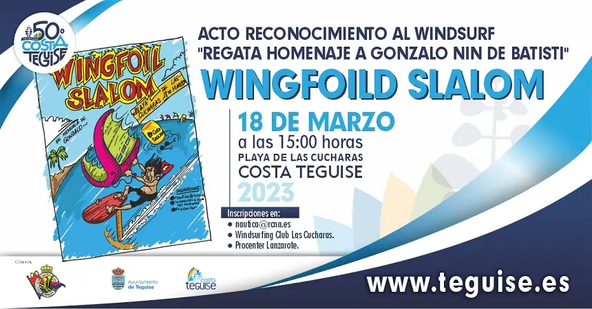 Regata en reconocimiento al mundo del windsurf en Costa Teguise.