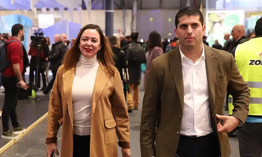 María Dolores Corujo y Benjamin Perdomo.
