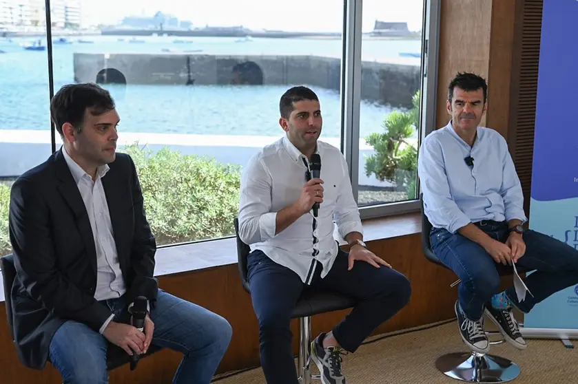 Alberto Aguiar, Benjamin Perdomo y Carlos Battaglini.