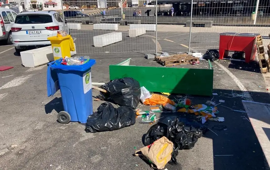 Imagen captada por el PP en la zona del Varadero de Puerto del Carmen.