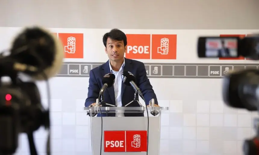 Marcos Bergaz durante su rueda de prensa