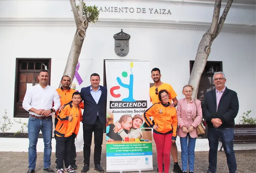 Visita de la delegación de Creciendo Yaiza al Ayuntamineto.