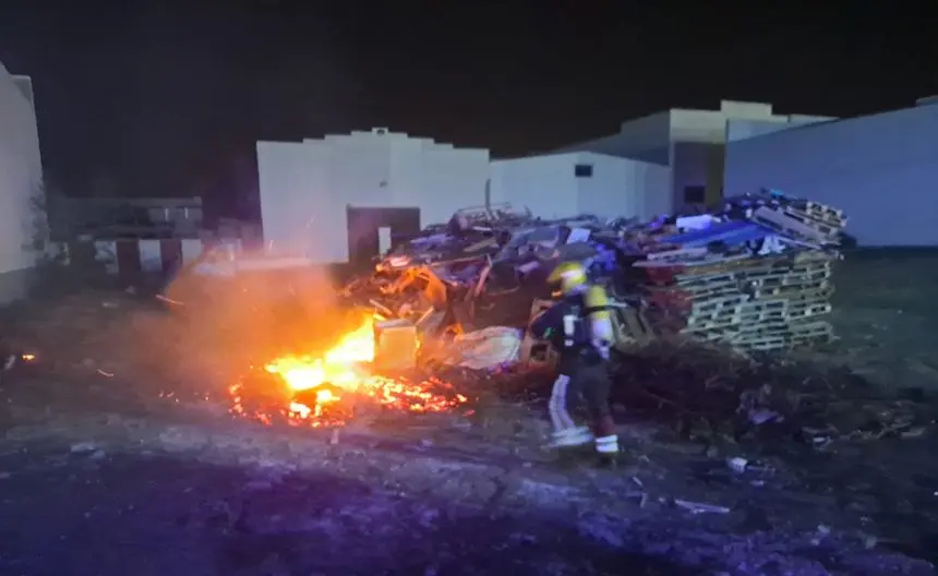 Incendio en la barriada de Tenorio.