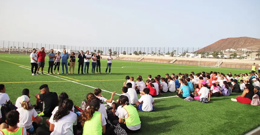 Presentación de las primeras Olimpiadas Escolares de Yaiza.