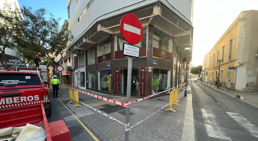 Imagen de la actuación de los bomberos