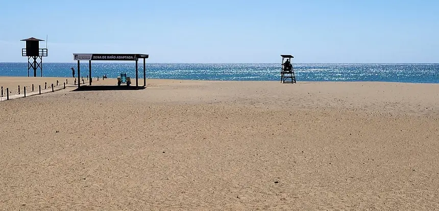 Imagen de la playa de Playa Honda.