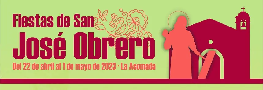 Cartel Fiestas de San José Obrero La Asomada 2023.
