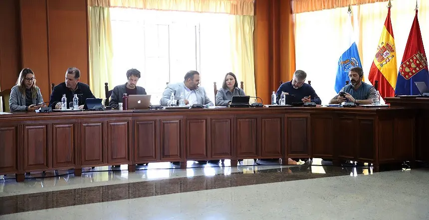 Grupo Nacionalista en el pleno del Cabildo.