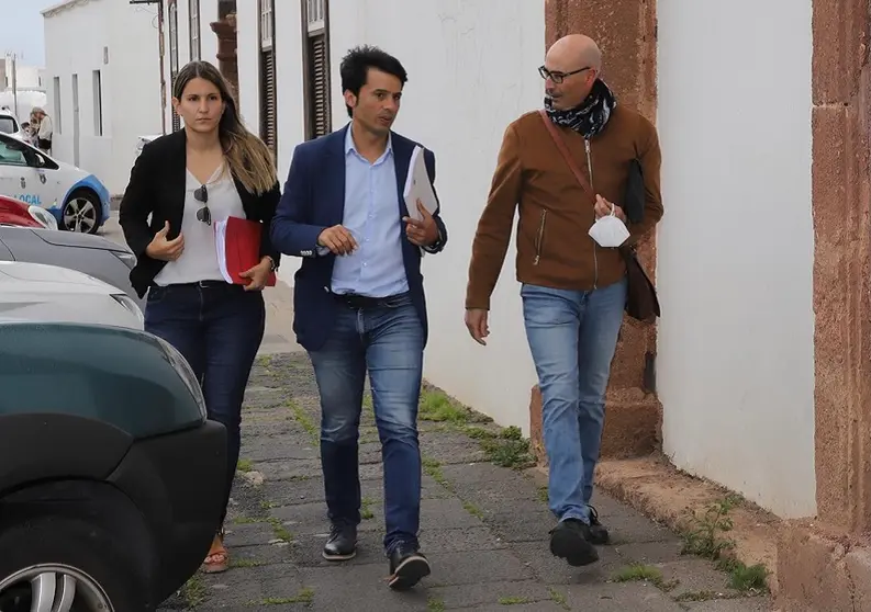 Jennifer Galán, Marcos Bergaz y Benito Rodríguez.