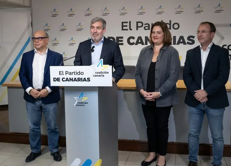 Presentación de la lista al Gobierno de Canarias de Coalición Canaria.