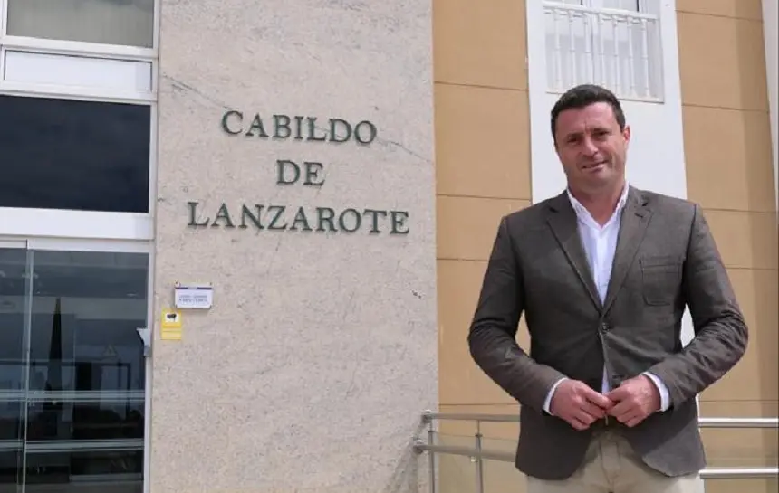 Óscar Noda, candidato de NC-Bloque Canarista a la Presidencia del Cabildo insular de Lanzarote y La Graciosa.