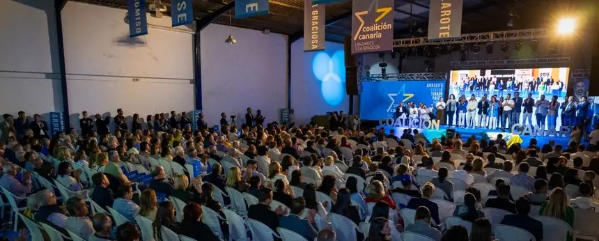 Imagen del lleno que se registró en una de las naves del Complejo.
