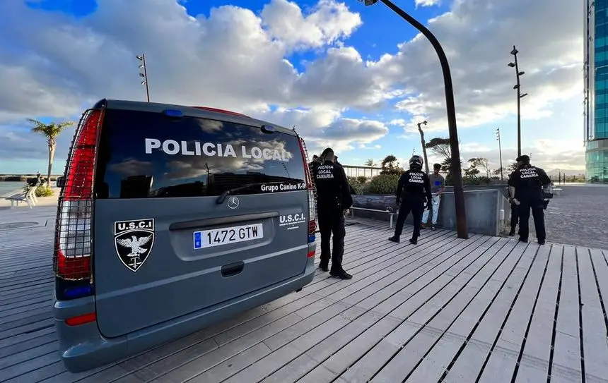 Momento de la detención del menor