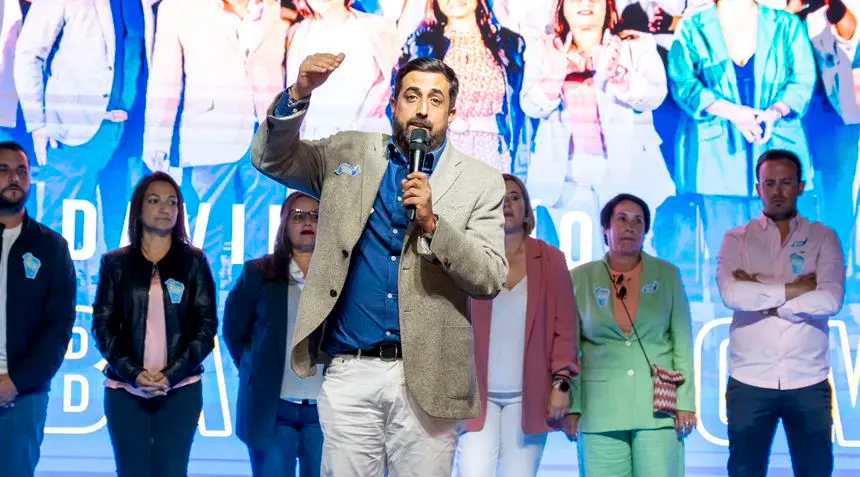 David Rocío en el acto de presentación de las candidaturas de CC.