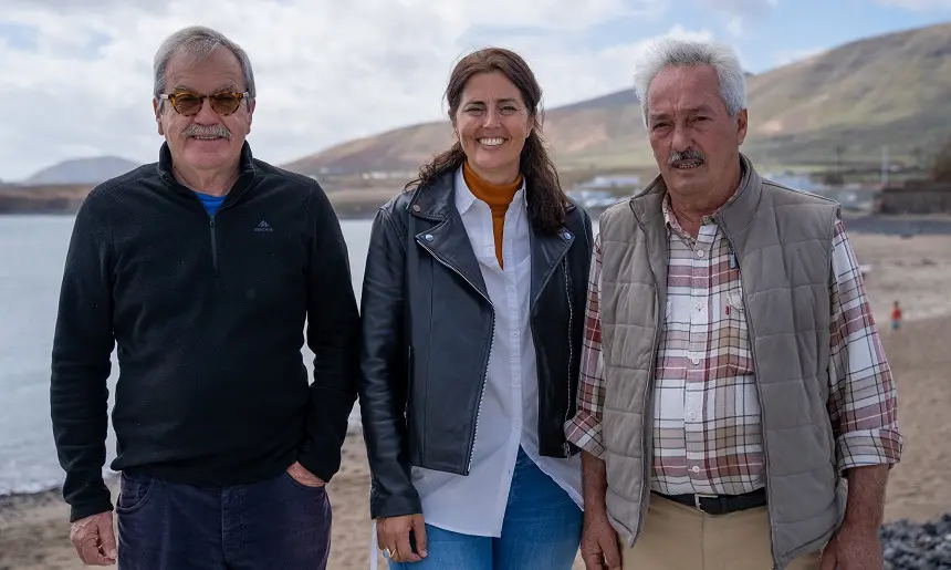 Evelía García, José Torres Stinga y Fernando Fontes.