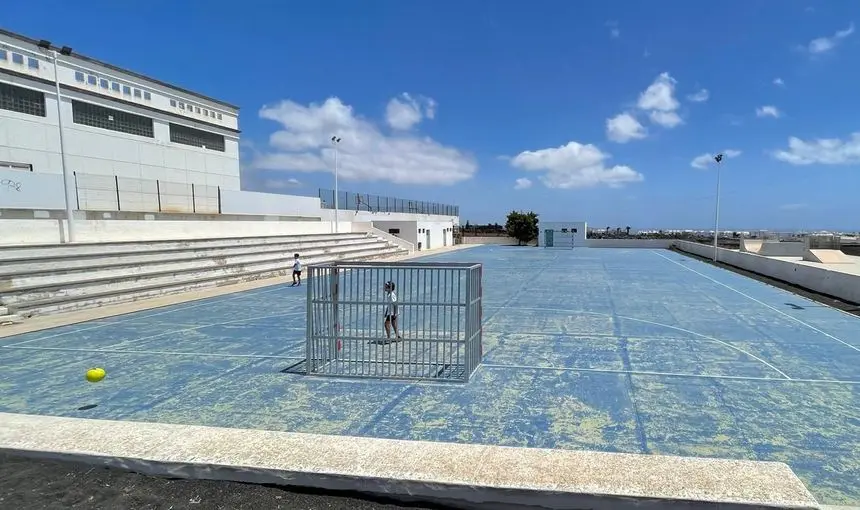 Imagen del tipo de portería que se ha colocado.