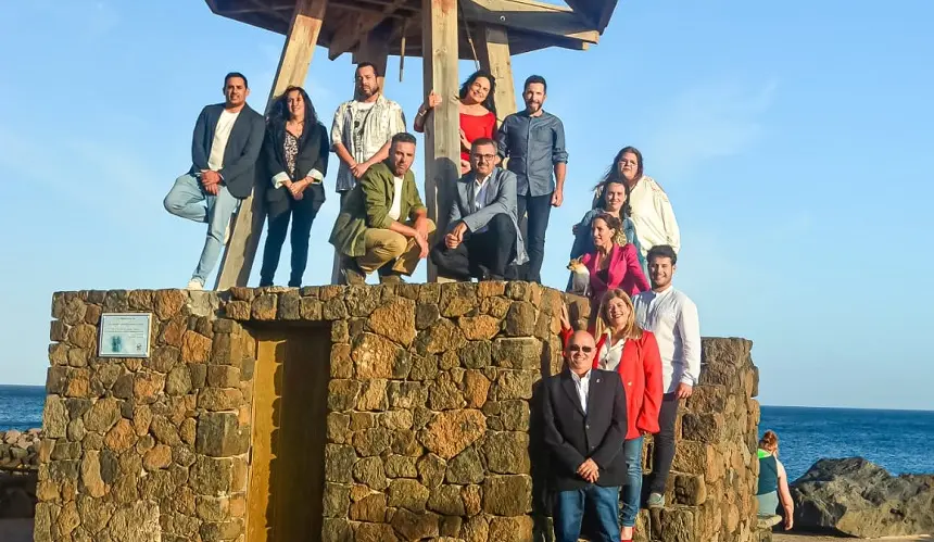 Foto del equipo de NC en Teguise.