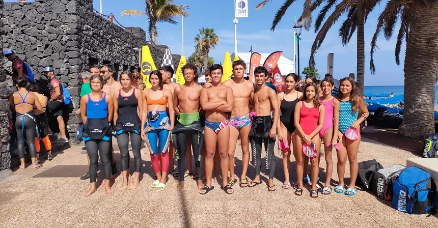 Nadadores de ESNA en la séptima edición de la Sailfish Lanzarote Open Water